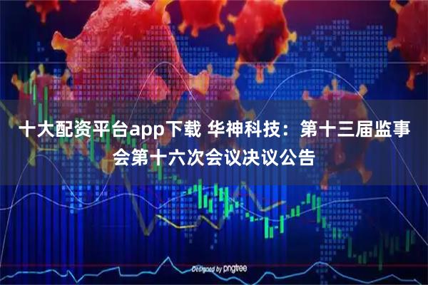 十大配资平台app下载 华神科技：第十三届监事会第十六次会议决议公告